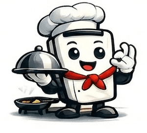 Mascote chef representando diferentes negócios de alimentação